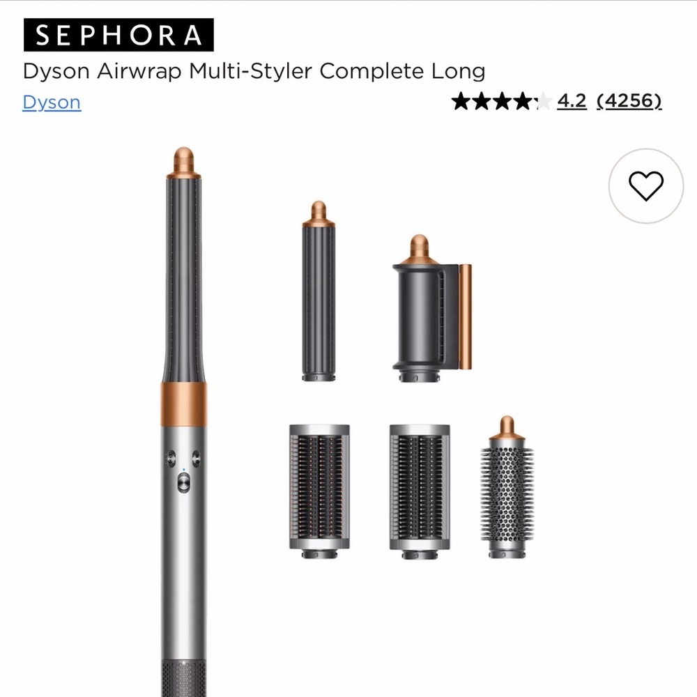 Dyson Airwrap Styler in Silver and Copper